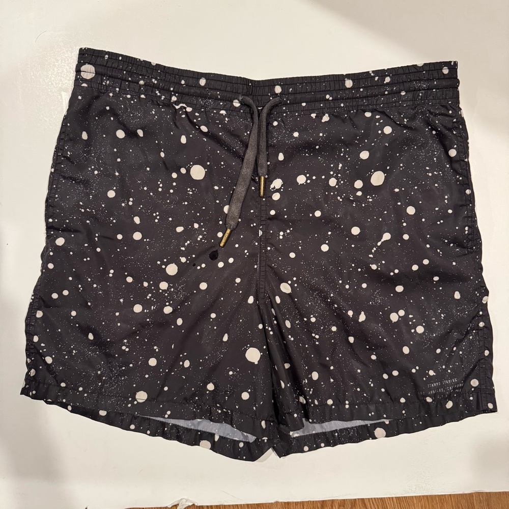 Stampd Studios Men’s Splattered Swim Shorts Size S